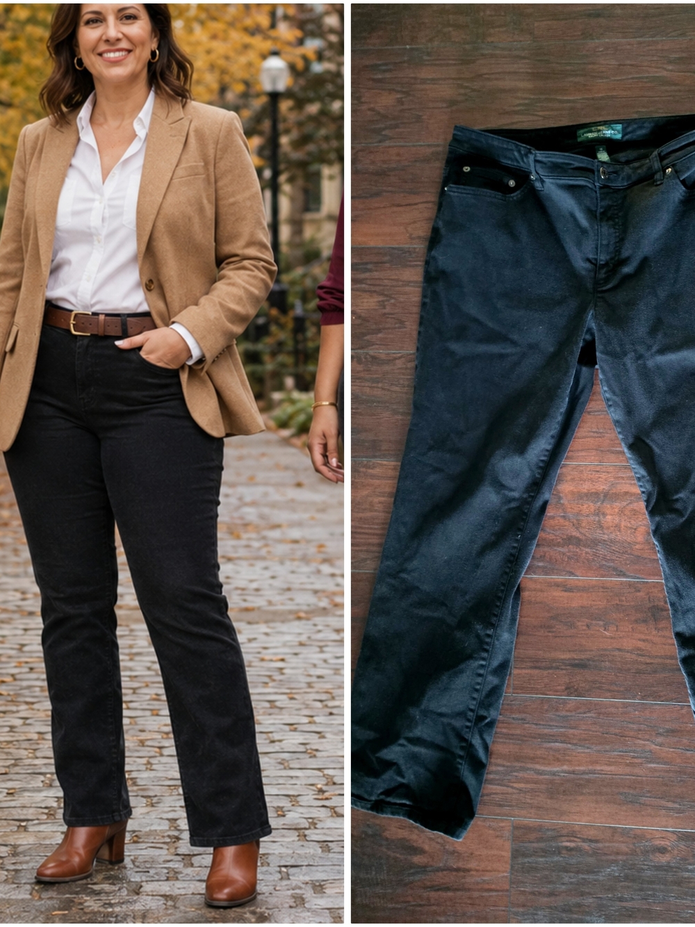 Ralph Lauren Black Straight-Leg Jeans